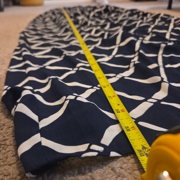 A'gaci Women's Large Long Black and White Striped Dress - Picture 8 of 12